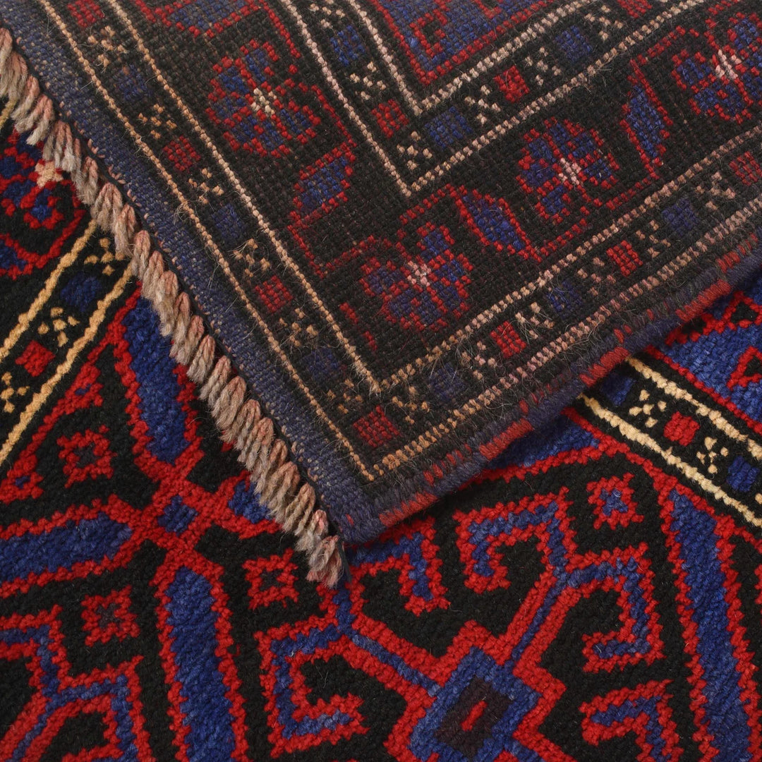 Afghan Prayer Rug 2' 11" x 4' 6" Hand-Knotted | No. AL72476