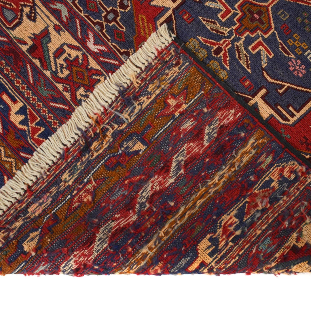 Afghan Maliki Kilim Rug 2' 9" x 4' 11" Flat-Weave | No. AL72496
