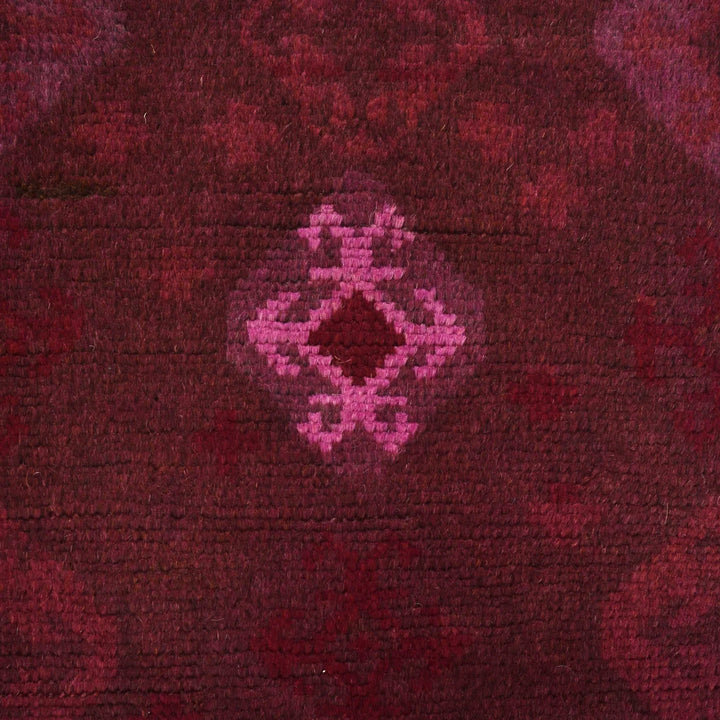 Pink Pakistani Overdye Rug 3' 1" x 4' 9" Hand-Knotted | No. AL72629