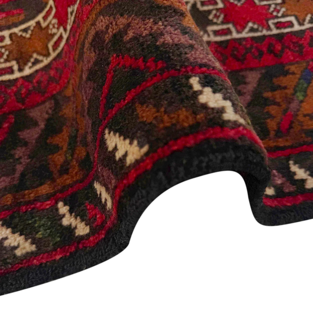 Afghan Tribal Prayer Rug 2' 9" x 4' 0" Hand-Knotted | No. AL72712