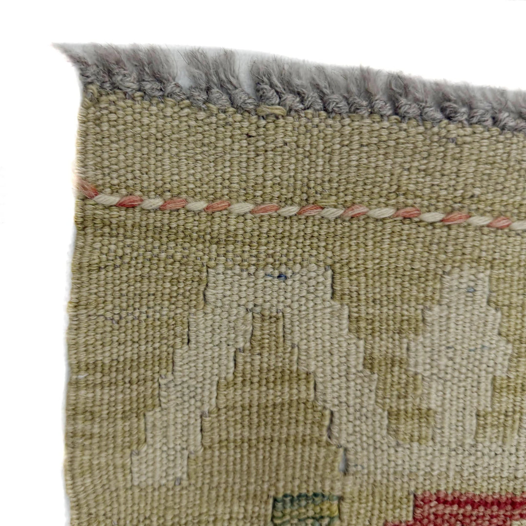 Afghan Vegetable Kilim Rug 2' 9" x 4' 11" Flat-Weave | No. AL728864