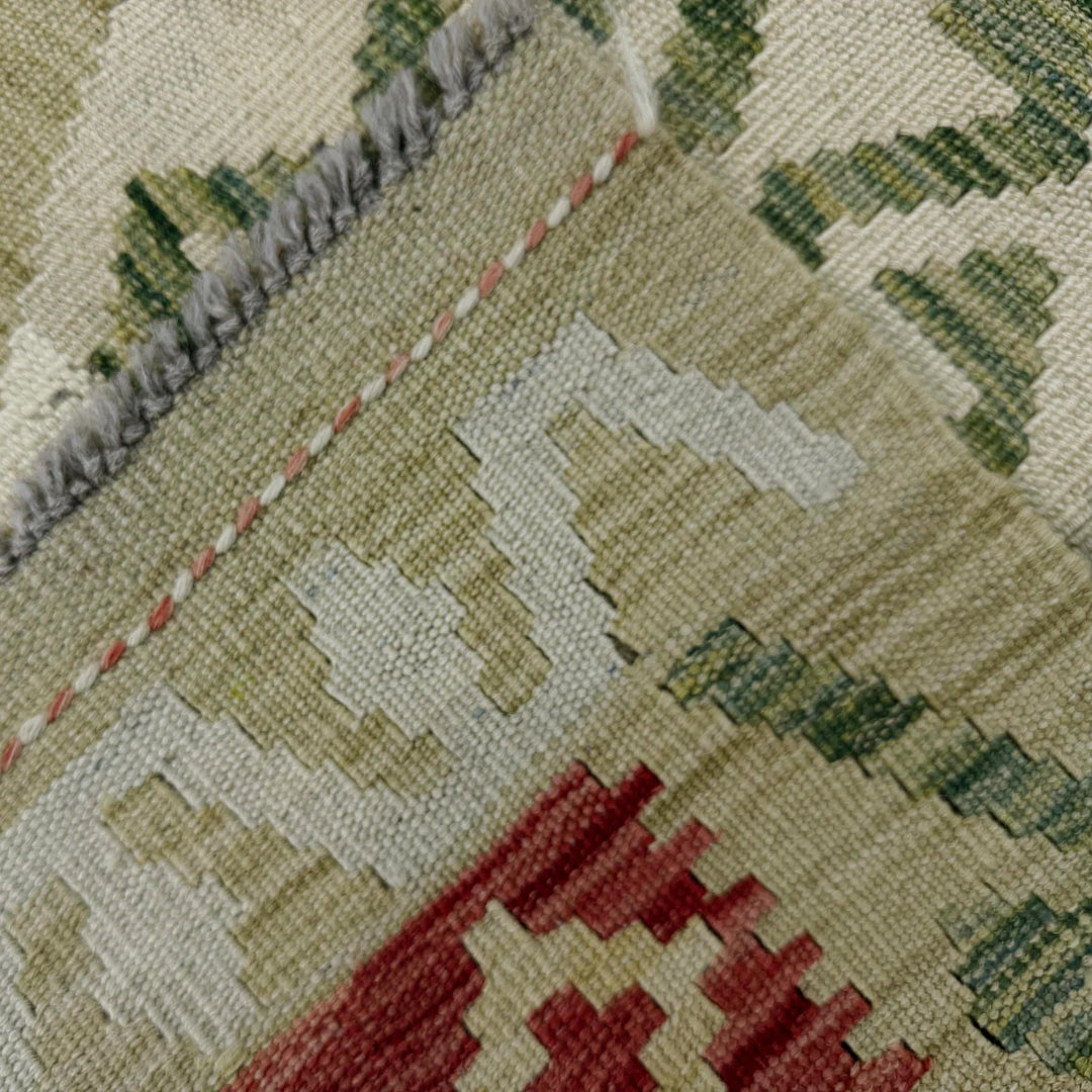 Afghan Vegetable Kilim Rug 2' 9" x 4' 11" Flat-Weave | No. AL728864