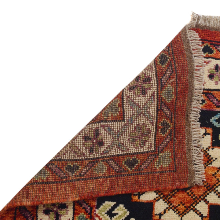 Red Afghan Shirazi Rug 6' 8" x 9' 9" Hand-Knotted | No. AL73114