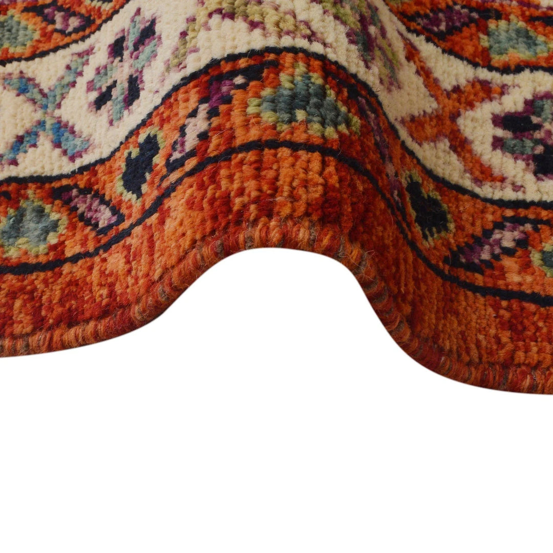 Red Afghan Shirazi Rug 6' 8" x 9' 9" Hand-Knotted | No. AL73114