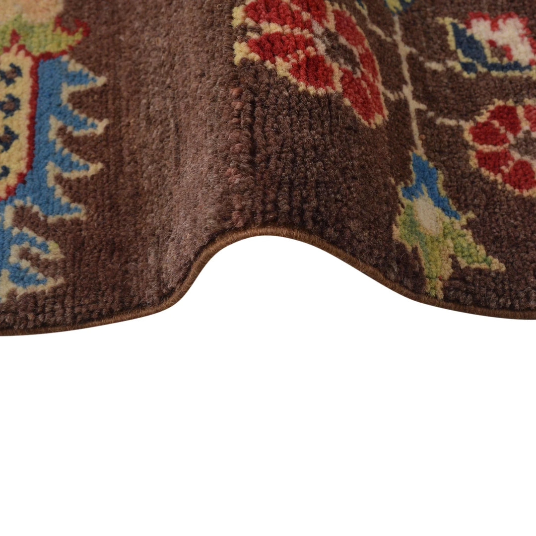 Brown Afghan Bakhtiar Rug 5' 0" x 7' 1" Hand-Knotted | No. AL73159