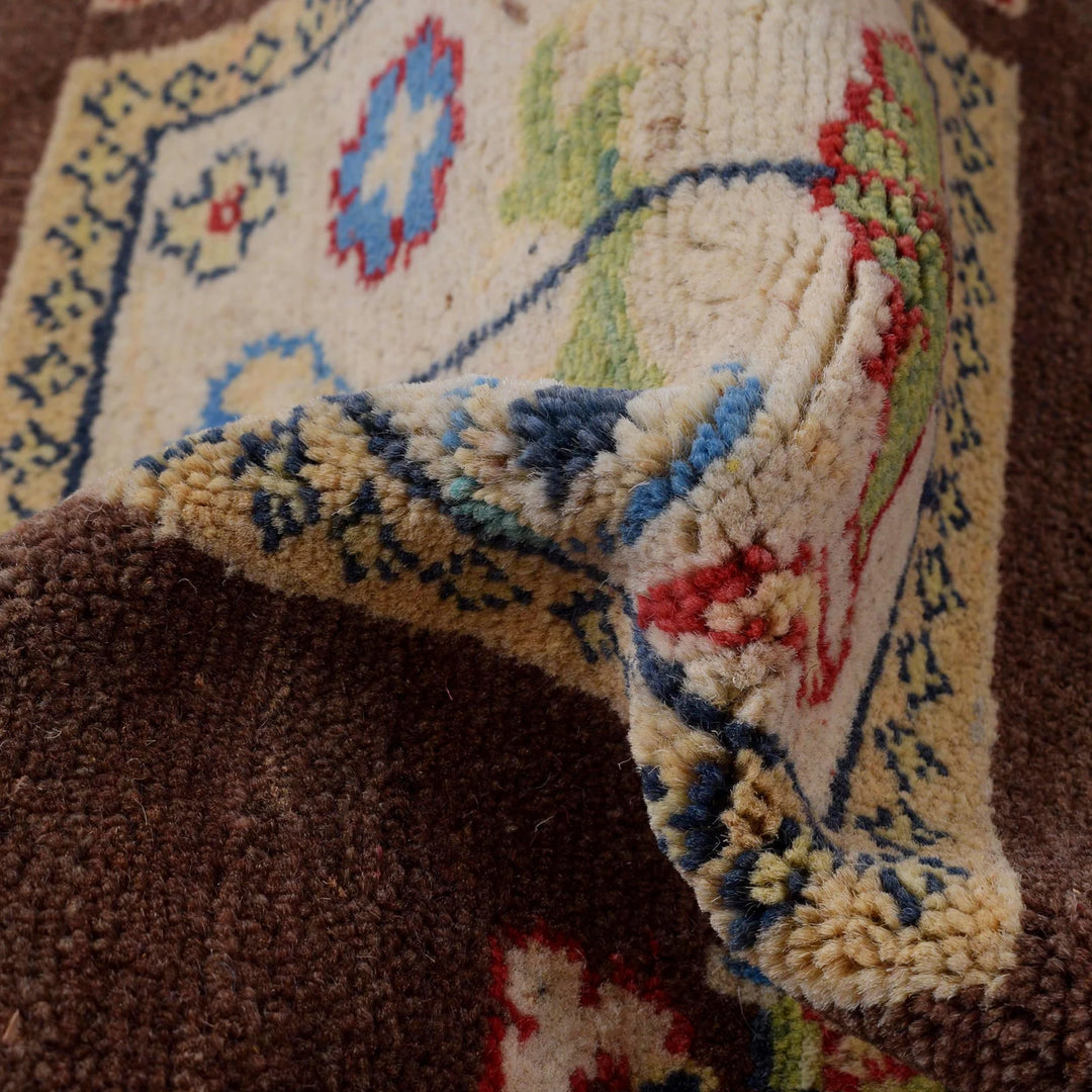 Brown Afghan Bakhtiar Rug 5' 0" x 7' 1" Hand-Knotted | No. AL73159