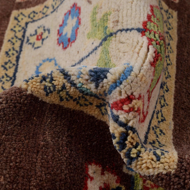 Brown Afghan Bakhtiar Rug 5' 0" x 7' 1" Hand-Knotted | No. AL73159