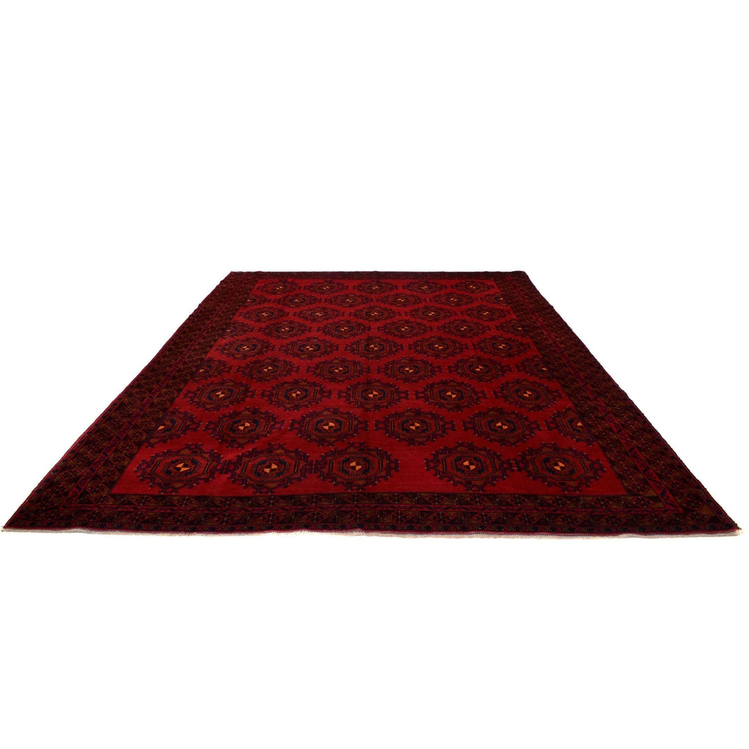 Afghan Baluchi Rug 9' 2" x 12' 6" Hand-Knotted | No. AL73212