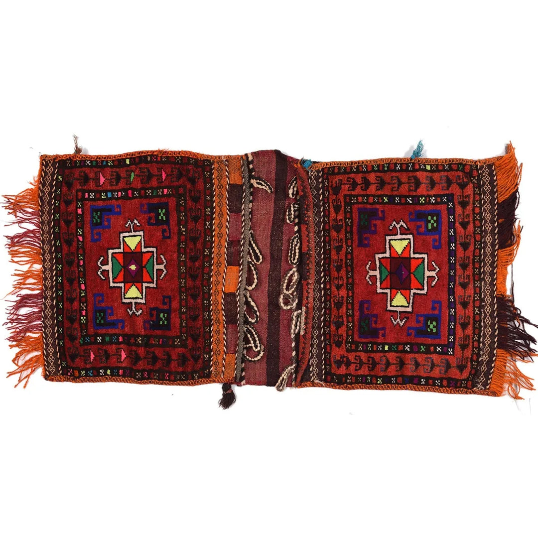Afghan Sadde Bag Rug 1' 7" x 3' 2" Hand-Knotted | No. AL73275