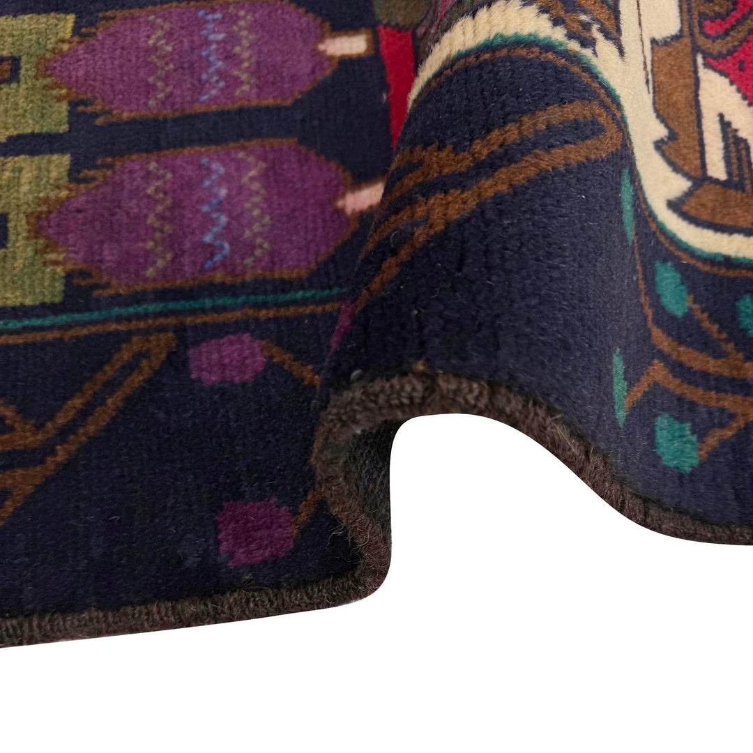 Afghan Tribal Rug 2' 6" x 4' 4" Hand-Knotted | No. AL73321