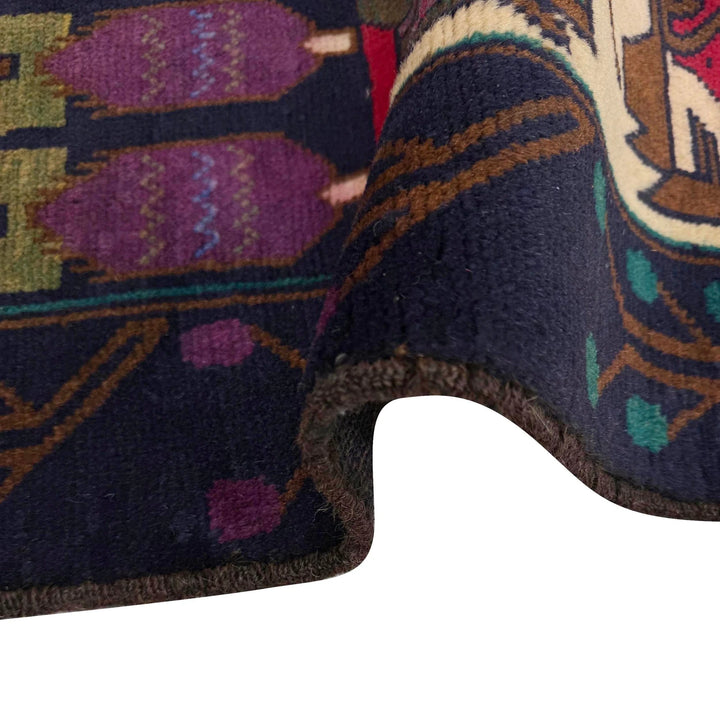 Afghan Tribal Rug 2' 6" x 4' 4" Hand-Knotted | No. AL73321