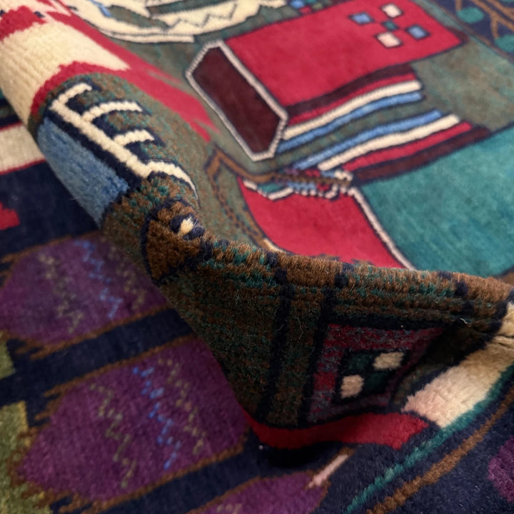 Afghan Tribal Rug 2' 6" x 4' 4" Hand-Knotted | No. AL73321