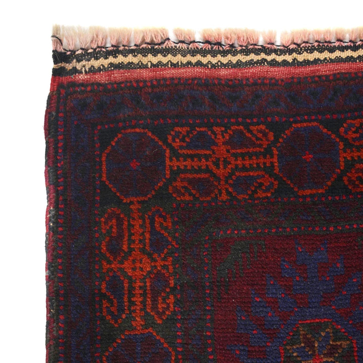 Afghan Baluchi Rug 3' 1" x 5' 2" Hand-Knotted | No. AL73473