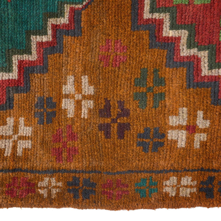 Afghan Baluchi Rug 2' 6" x 10' 4" Hand-Knotted | No. AL73485