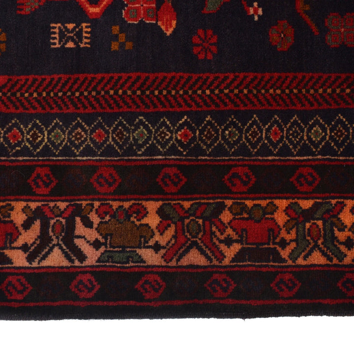 Afghan Prayer Rug 2' 11" x 4' 6" Hand-Knotted | No. AL73530