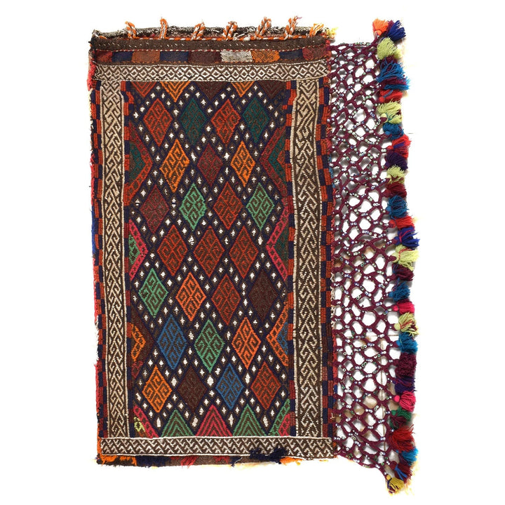 Afghan Baluch Balisht Rug 1' 9" x 2' 11" Flat-Weave | No. AL73654