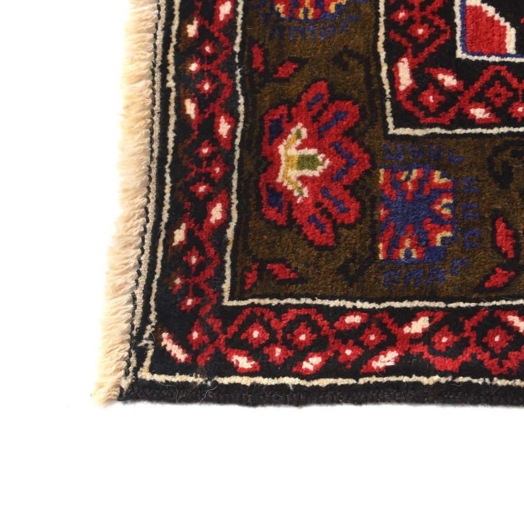 Blue Afghan Baluchi Rug 3' 9" x 6' 2" Hand-Knotted | No. AL73670