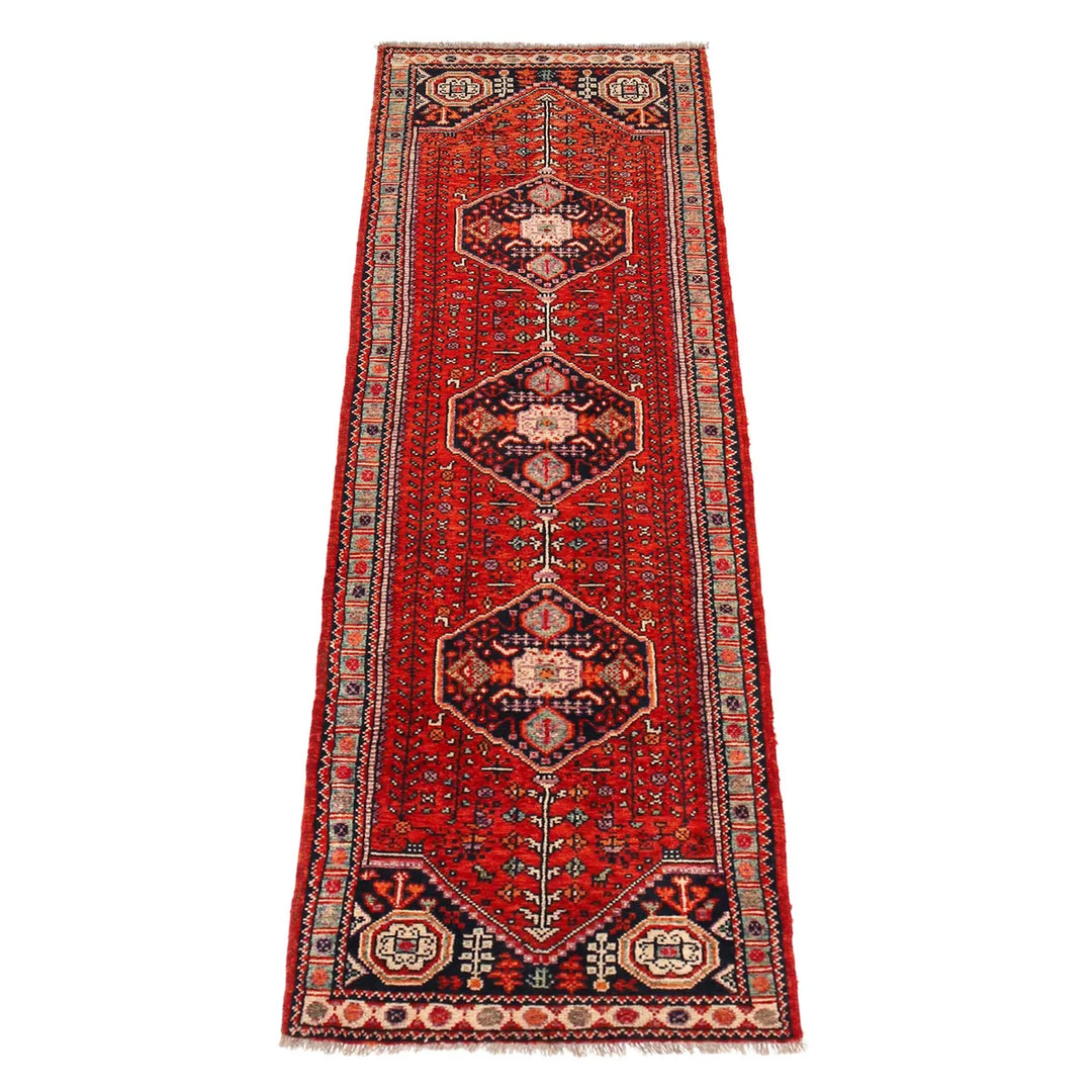 Shirazi Hand Knotted Carpe Runner 2' 8" x 9' 6" - No. AL73779