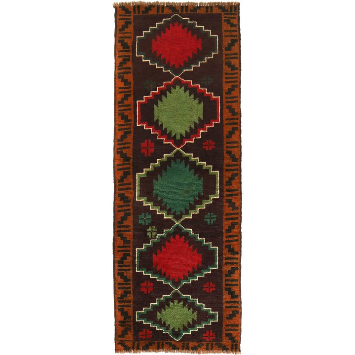 Afghan Baluchi Runner 2' 1" x 6' 5" Hand-Knotted | No. AL73838
