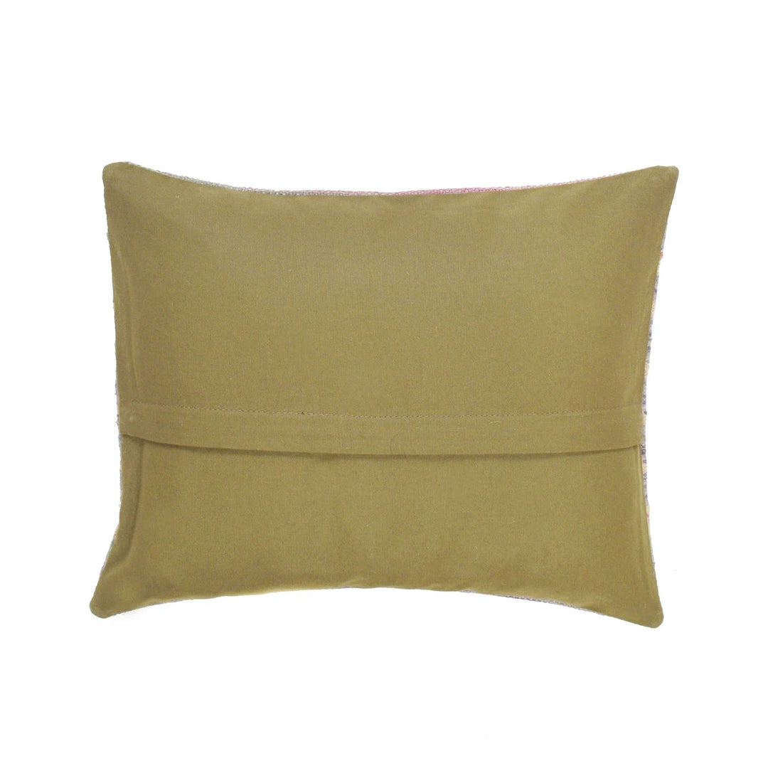 Afghan Geometric Cushion 1' 4" x 1' 1" Flat-Weave | No. AL74066