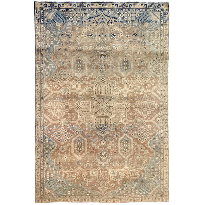 Multicolor Kashan Rug 6' 9" x 10' 6" Hand-Knotted | No. AL74068