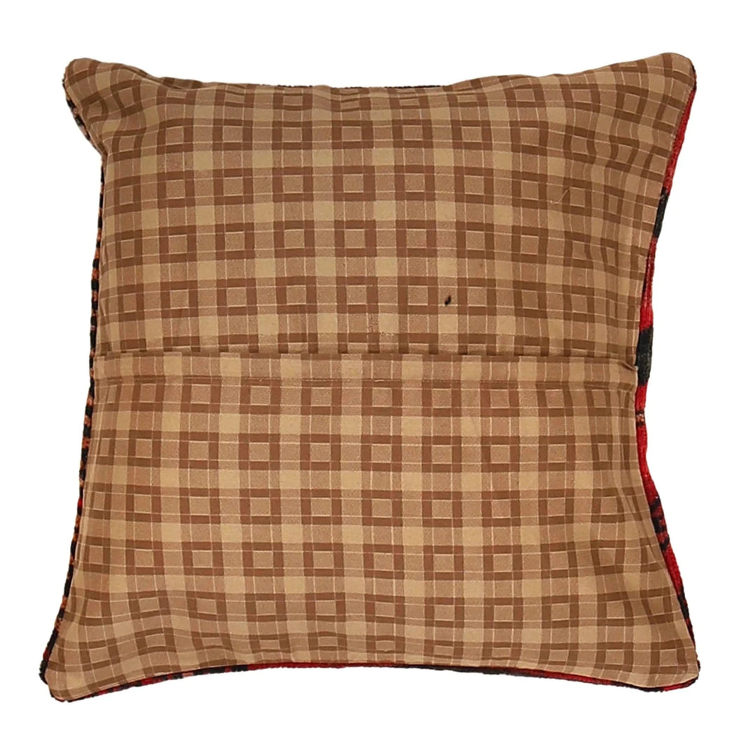 Red Afghan Oriental Rug 1' 7" x 1' 8" Hand-Knotted | No. AL74074
