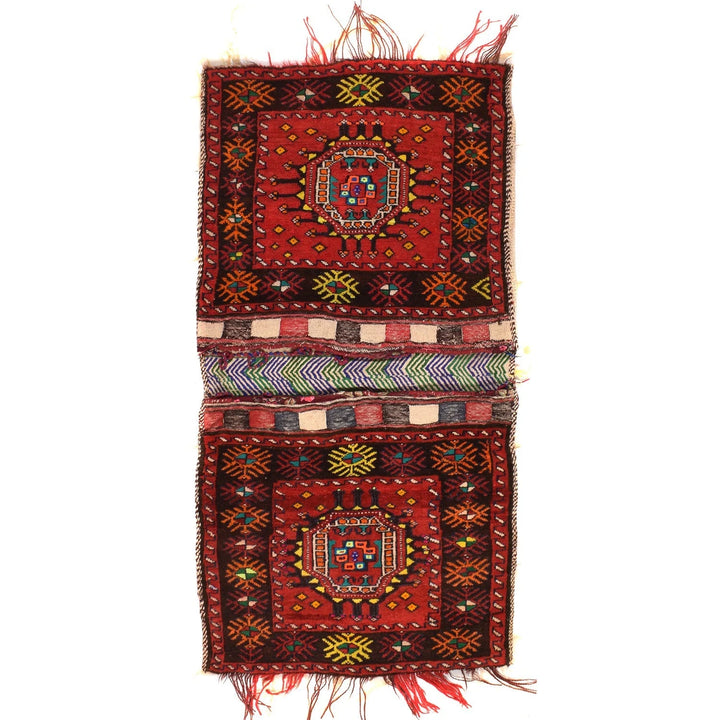 Afghan Belouch Saddle Bag 2' 0" x 3' 11" Hand-Knotted | No. AL74116
