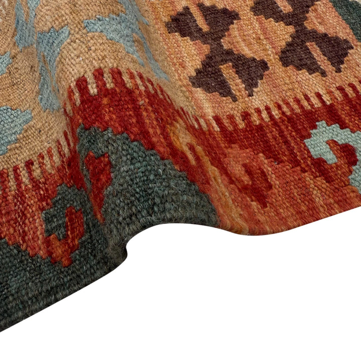 Afghan Kilim Rug 5' 1" x 6' 7" Flat-Weave | No. AL74164