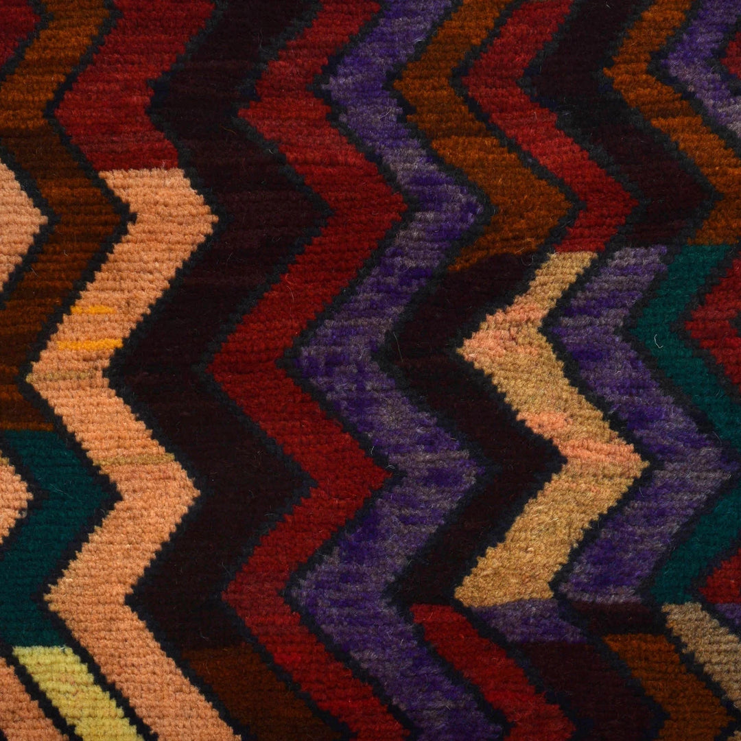 Afghan Baluchi Rug 3' 9" x 6' 1" Hand-Knotted | No. AL74173