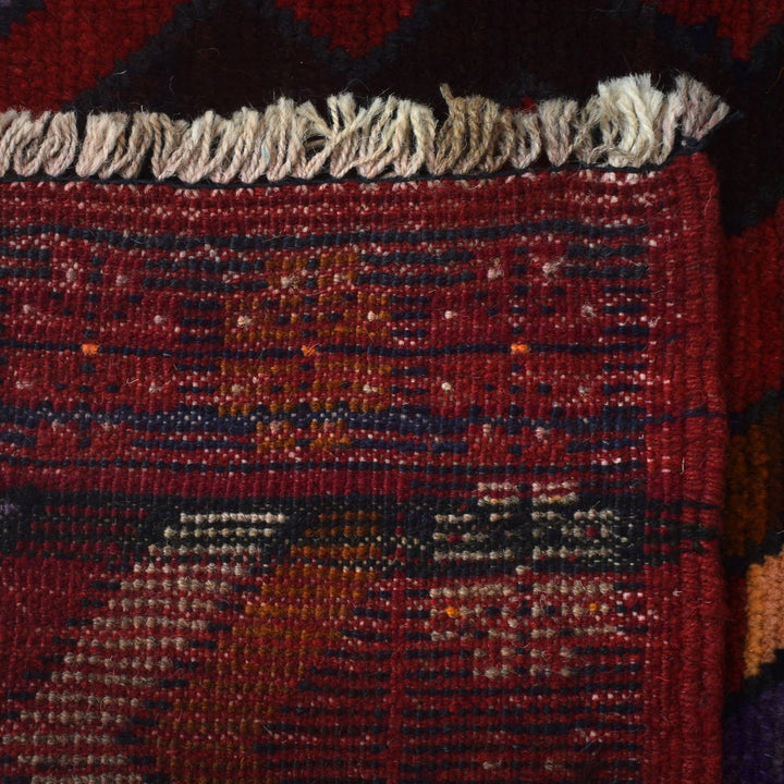 Afghan Baluchi Rug 3' 9" x 6' 1" Hand-Knotted | No. AL74173