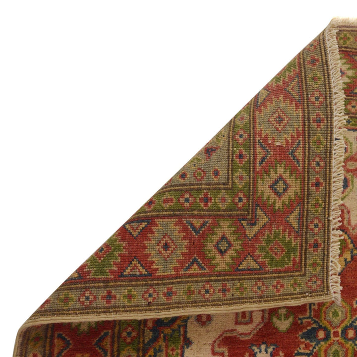 Afghan Heriz Rug 3' 3" x 4' 10" Hand-Knotted | No. AL74210