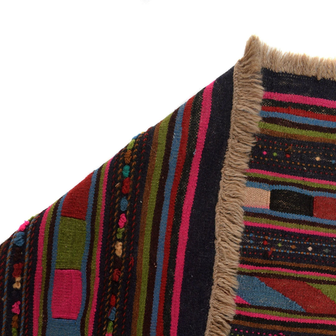 Afghan Kilim Rug 3' 1" x 5' 1" Flat-Weave | No. AL74267