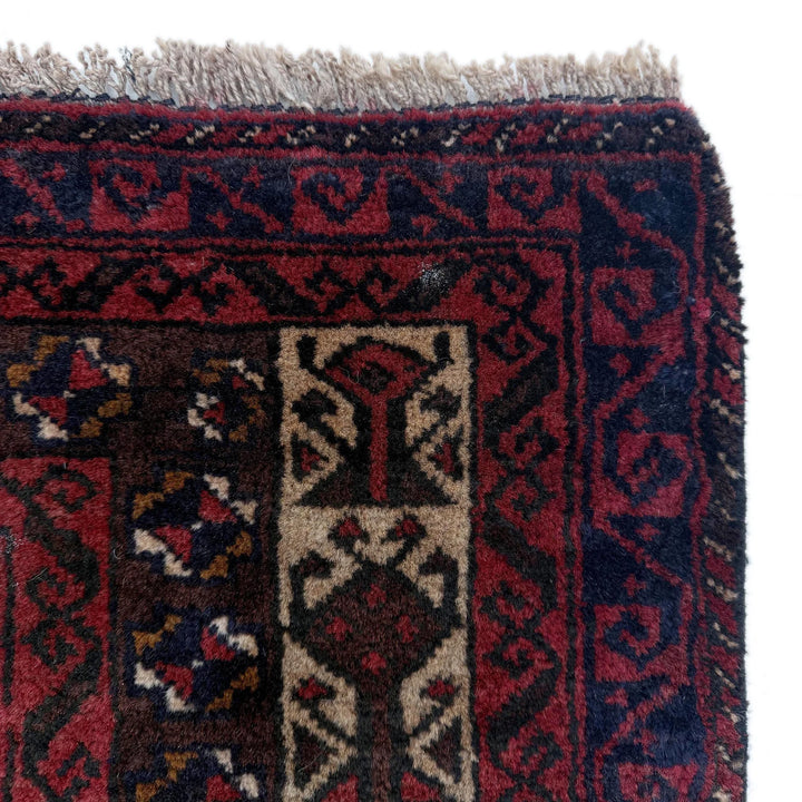 Afghan Prayer Rug 2' 11" x 4' 4" Hand-Knotted | No. AL74519