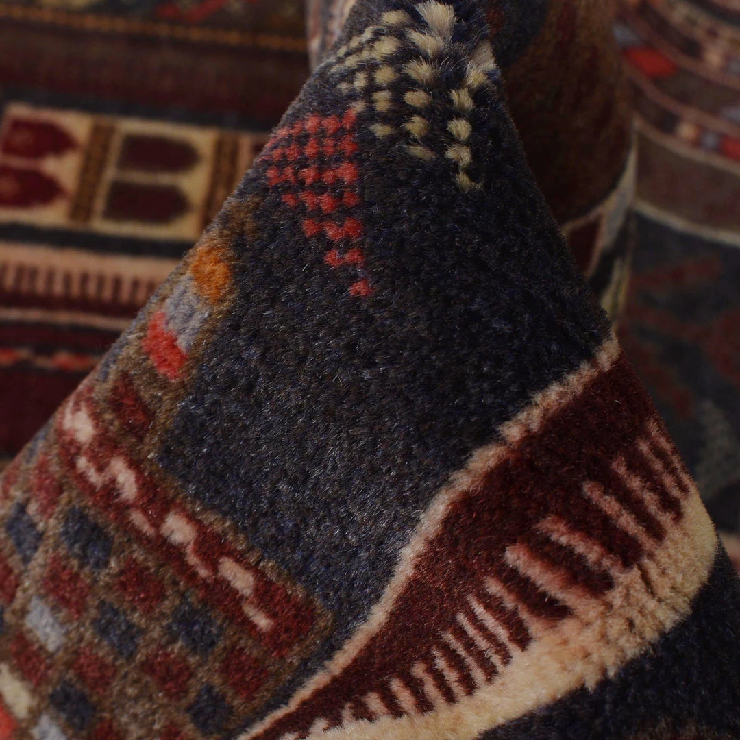 Afghan Prayer Rug 2' 9" x 4' 3" Hand-Knotted | No. AL74554