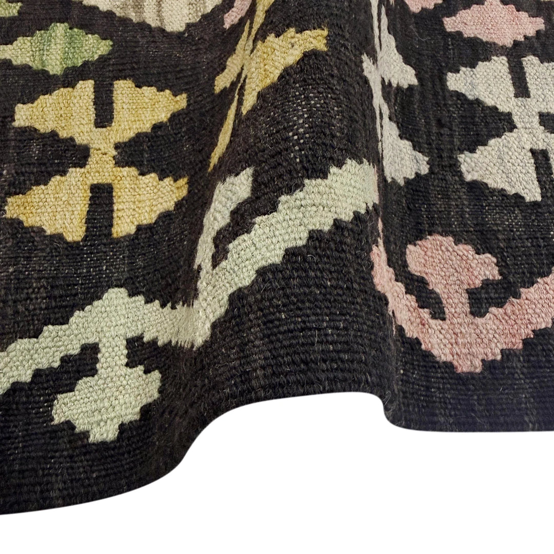 Afghan Vegetable Kilim Rug 6' 9" x 9' 5" Flat-Weave | No. AL746507