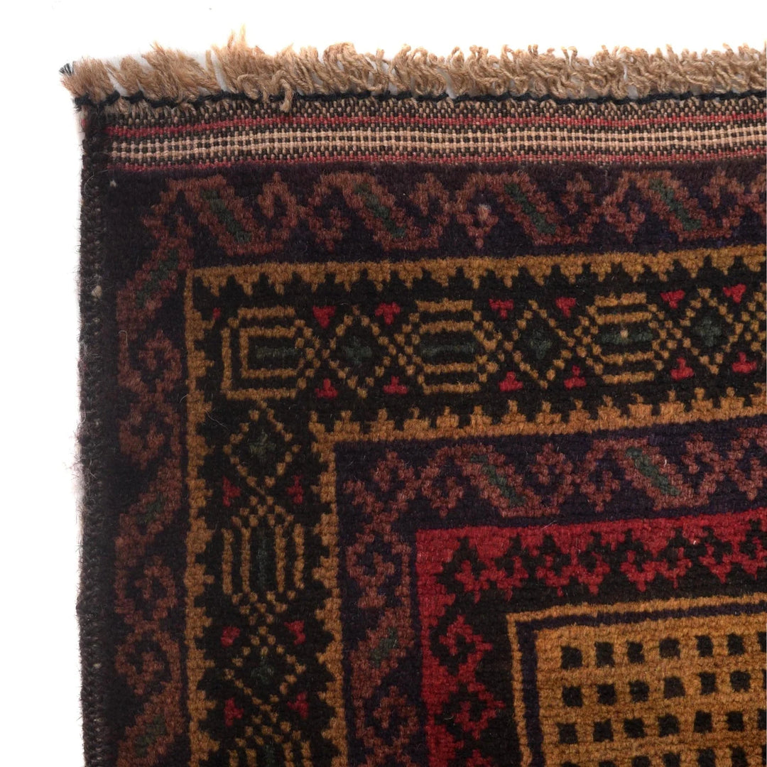 Afghan Pictorial Rug 3' 1" x 4' 4" Hand-Knotted | No. AL74762