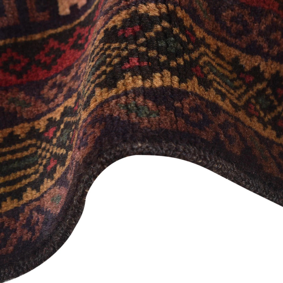 Afghan Pictorial Rug 3' 1" x 4' 4" Hand-Knotted | No. AL74762