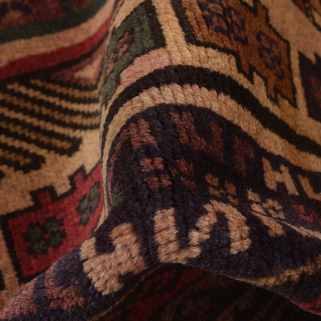 Afghan Pictorial Rug 3' 1" x 4' 4" Hand-Knotted | No. AL74762