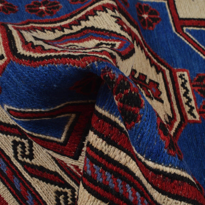 Beige Afghan Kilim Rug 2'10" x 4'5" Flat-Weave | No. AL74930