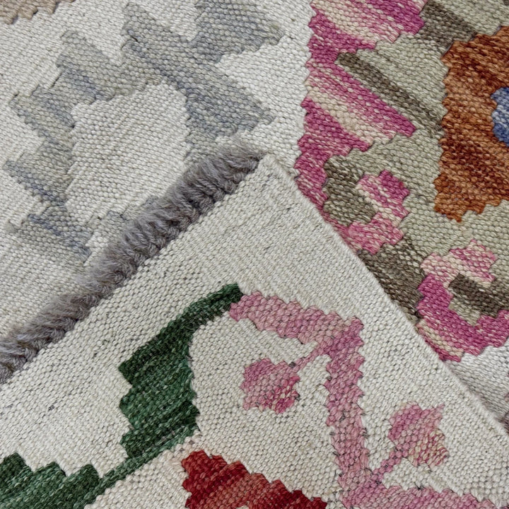 Afghan Kilim Rug 2'7" x 4'2" Flat-Weave | No. AL74961