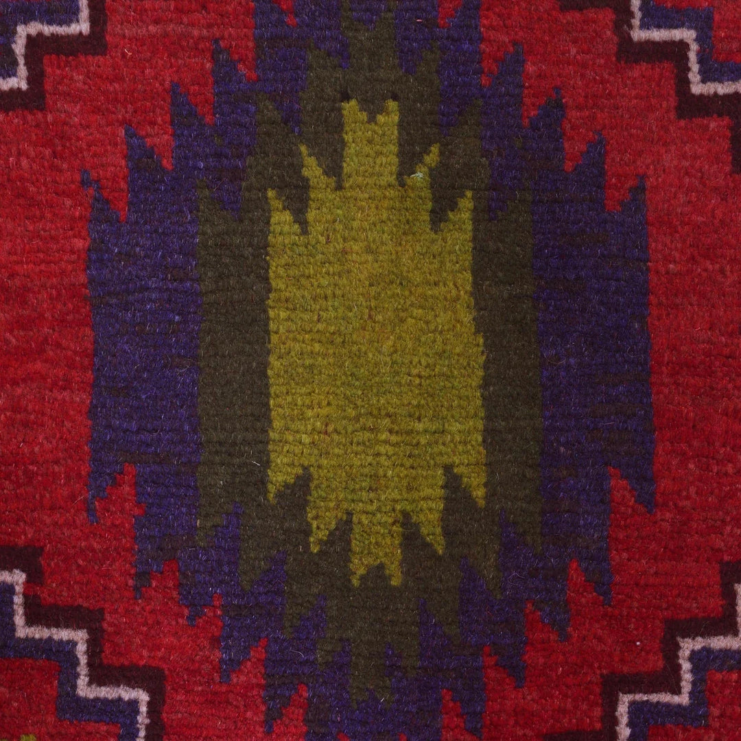 Afghan Baluchi Rug 2'10" x 9'6" Hand-Knotted | No. AL75034