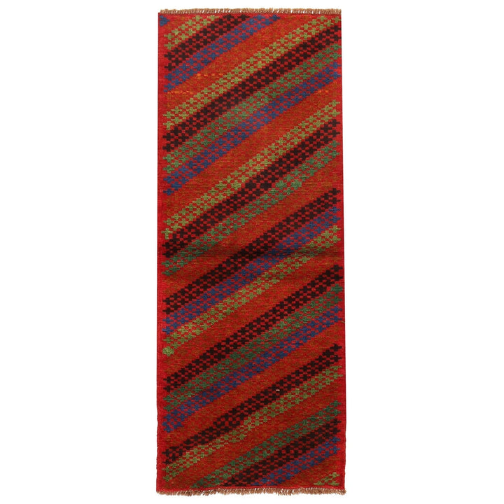 Afghan Baluchi Runner 2' 4" x 6' 4" Hand-Knotted | No. AL75194