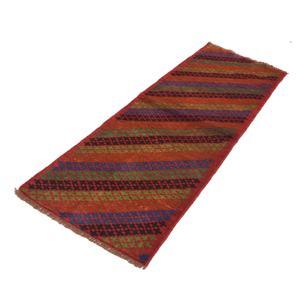 Afghan Baluchi Runner 2' 4" x 6' 4" Hand-Knotted | No. AL75194