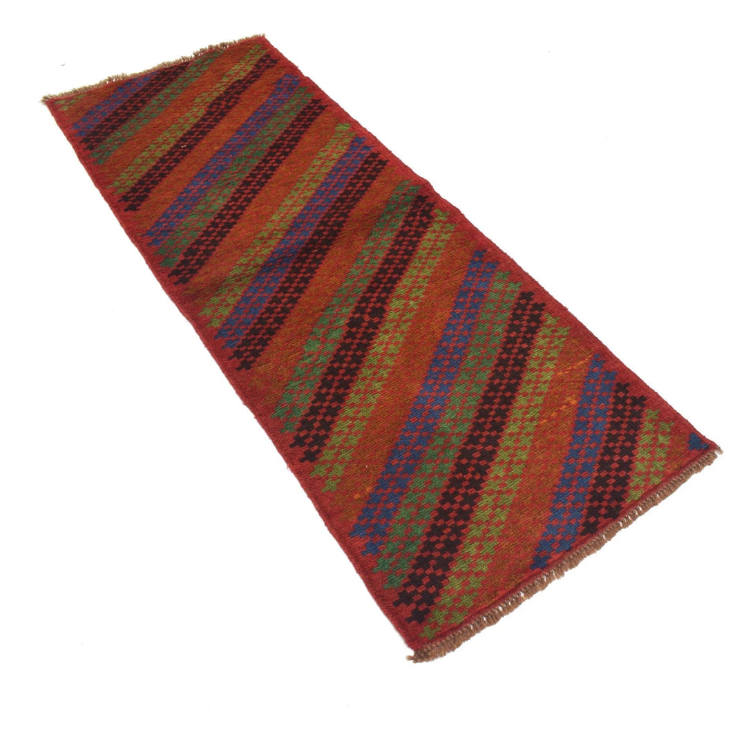 Afghan Baluchi Runner 2' 4" x 6' 4" Hand-Knotted | No. AL75194