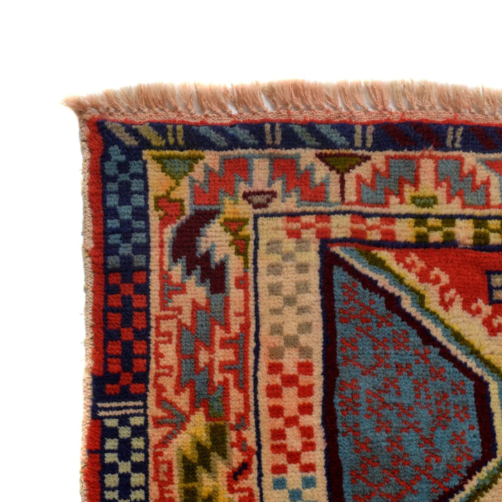 Red Afghan Kohistani Rug 5' 5" x 7' 7" Hand-Knotted | No. AL75201