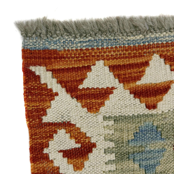 Afghan Vegetable Kilim Rug 3' 11" x 6' 5" Flat-Weave | No. AL752379