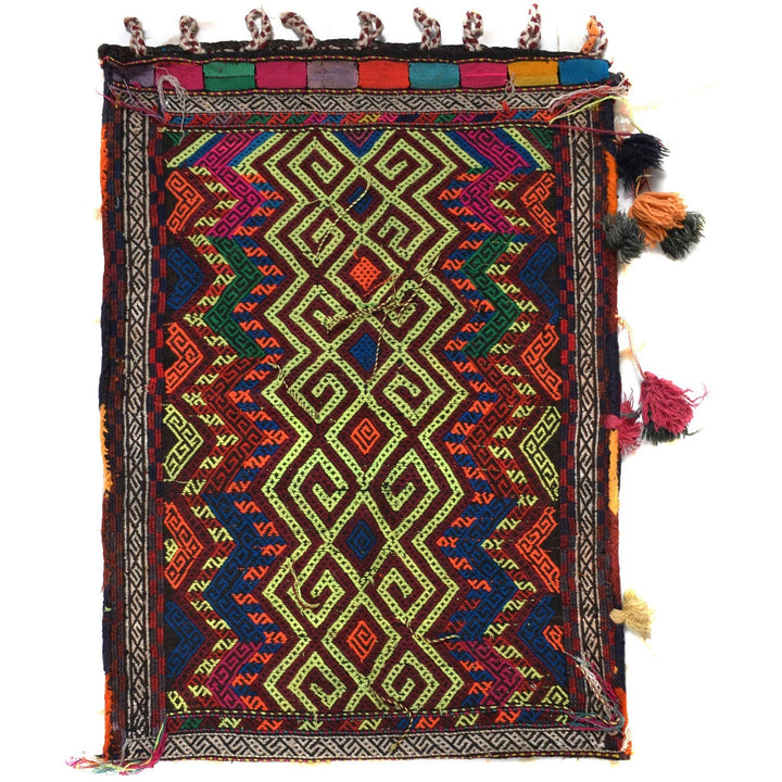 Afghan Baluch Balisht Kilim Rug 2' 3" x 3' 1" Flat-Weave | No. AL75288