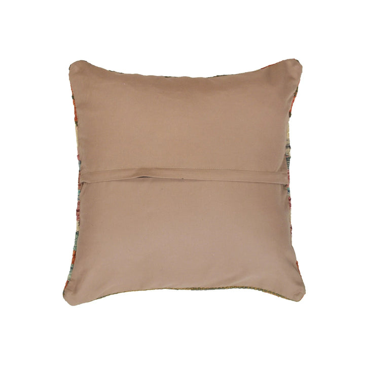 Afghan Kilim Cushion 1' 6" x 1' 6" Flat-Weave | No. AL75329
