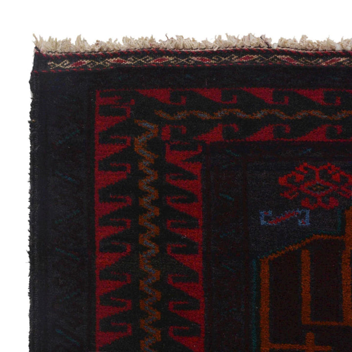 Afghan Baluchi Rug 2' 9" x 4' 6" Hand-Knotted | No. AL75388