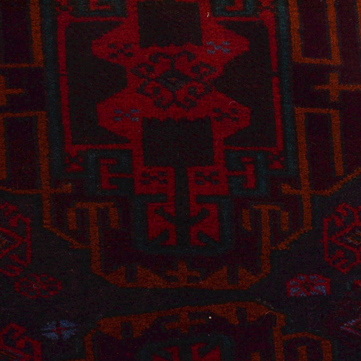 Afghan Baluchi Rug 2' 9" x 4' 6" Hand-Knotted | No. AL75388